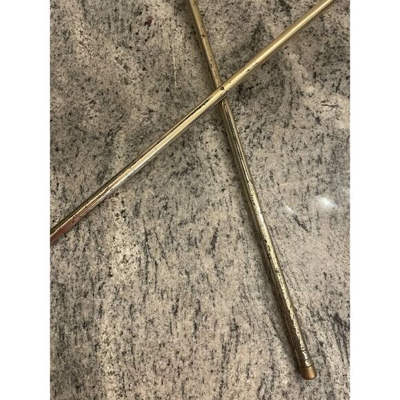 Retro Quaker Folding Metal TV Trays Stands 1950s Set of 4 MCM IMPERFECT READ - Picture 3 of 16